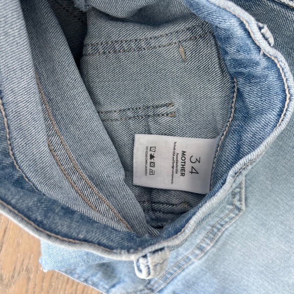 MOTHER The Patch Rambler Ankle Chew Relaxed Fit Wide Leg Jeans - Picture 10 of 16